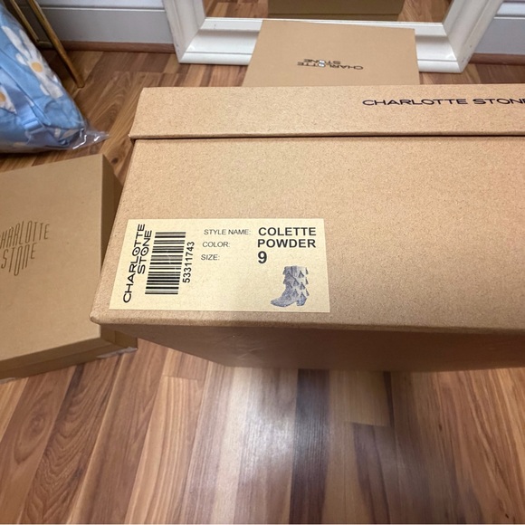 Charlotte Stone Powder Blue Boots - Picture 3 of 4